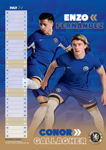 Chelsea 2024 A3 Calendar – Weston Corporation