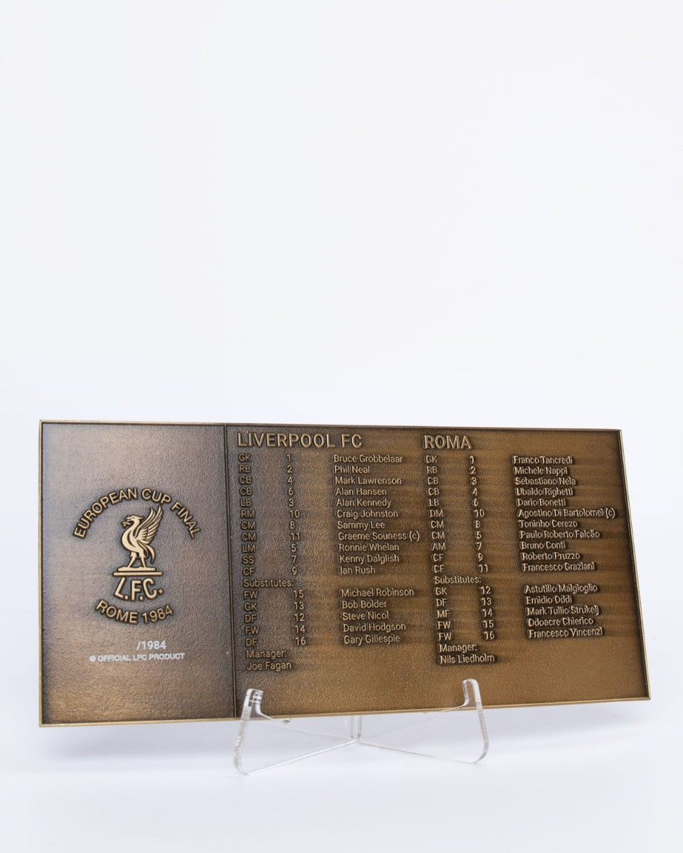 LFC European Cup Final 1984 Collectible Ticket Weston Corporation