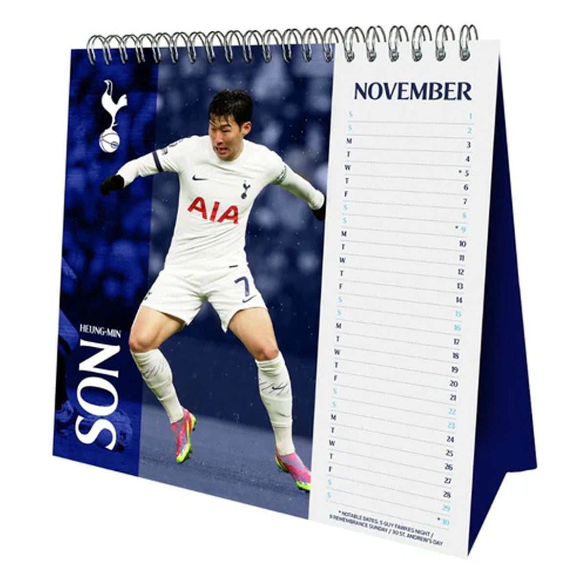 Tottenham Hotspur 2025 Desk Easel Calendar Weston Corporation