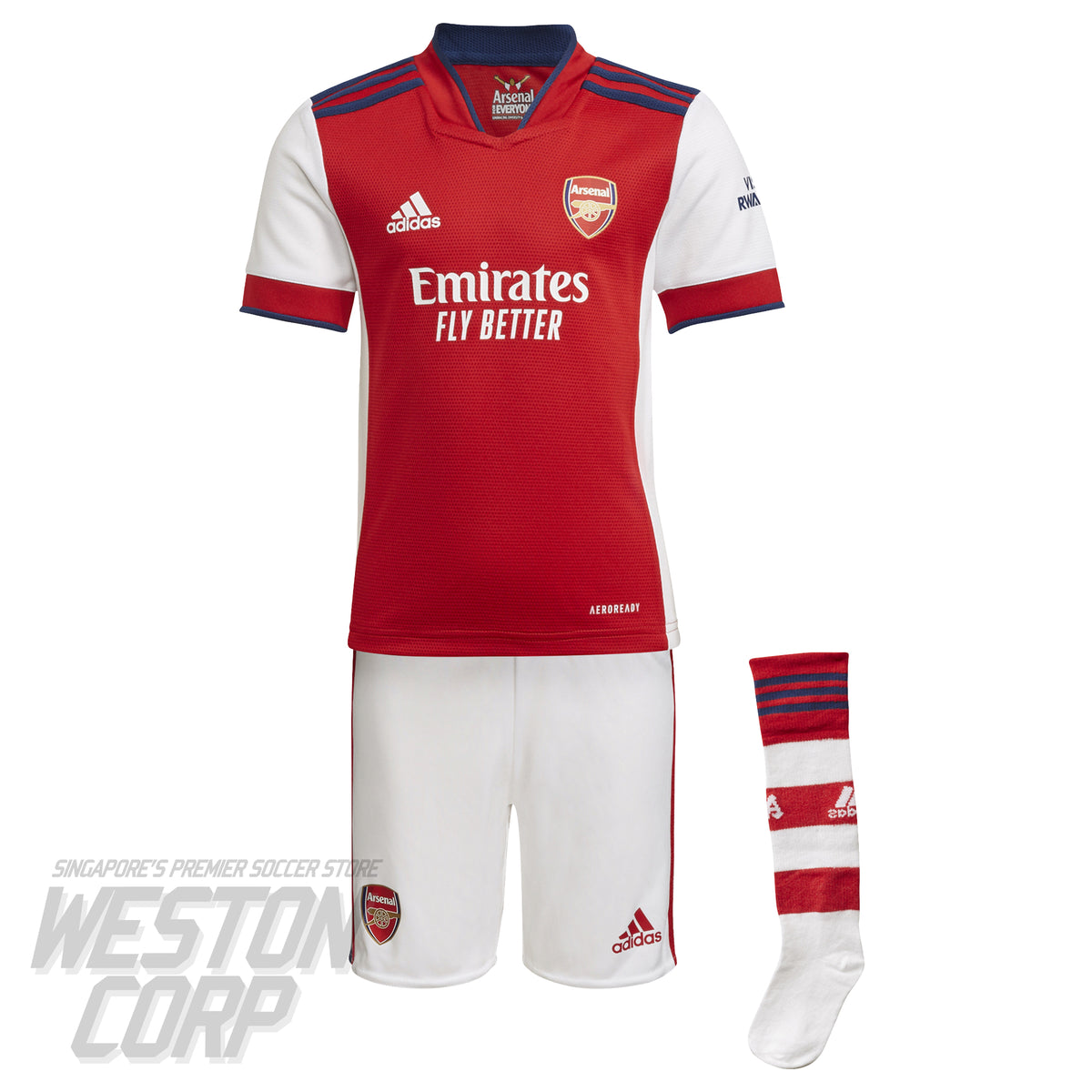 Arsenal 2021-22 SS Mini Home Kit – Weston Corporation