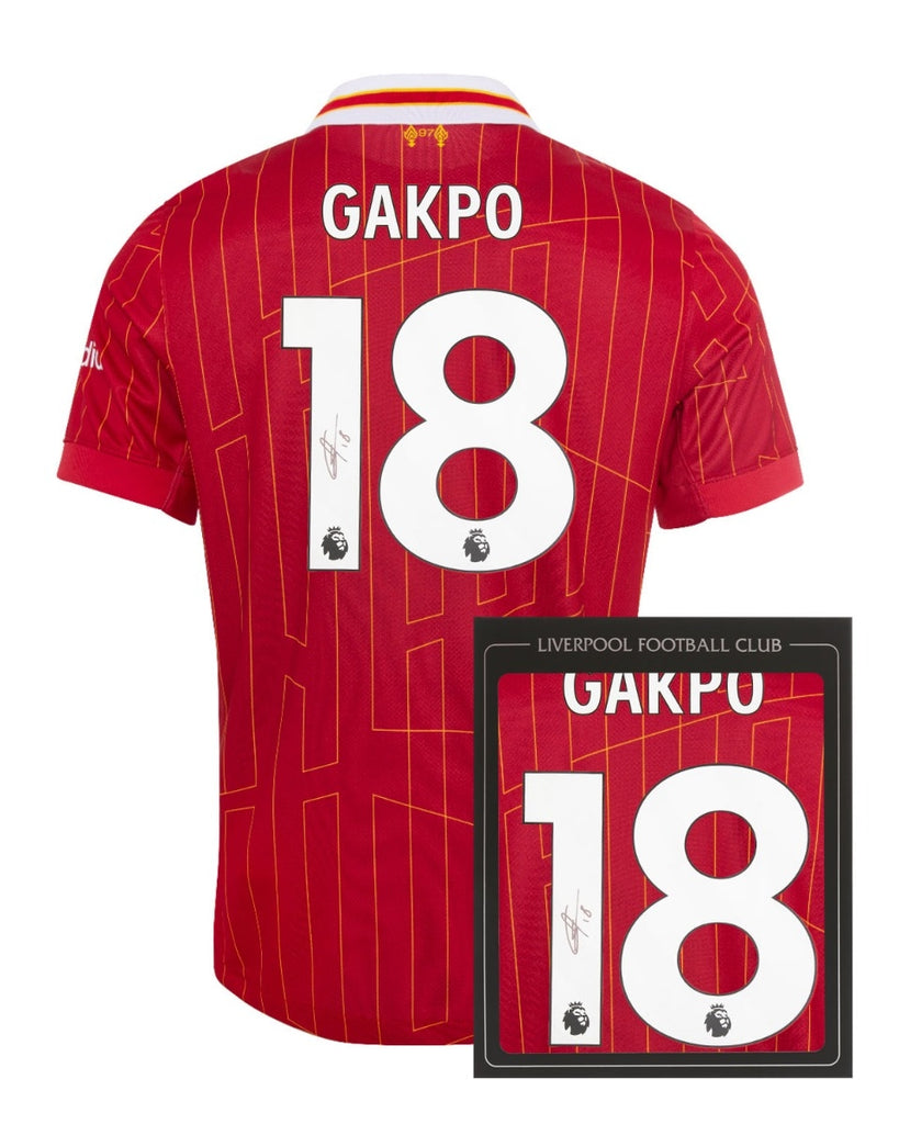 LFC Signed 24/25 Gakpo Boxed Shirt