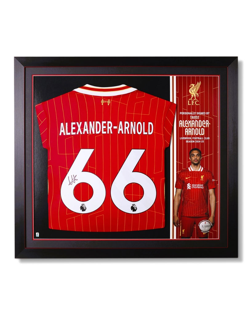 LFC Signed 24/25 Trent Framed shirt