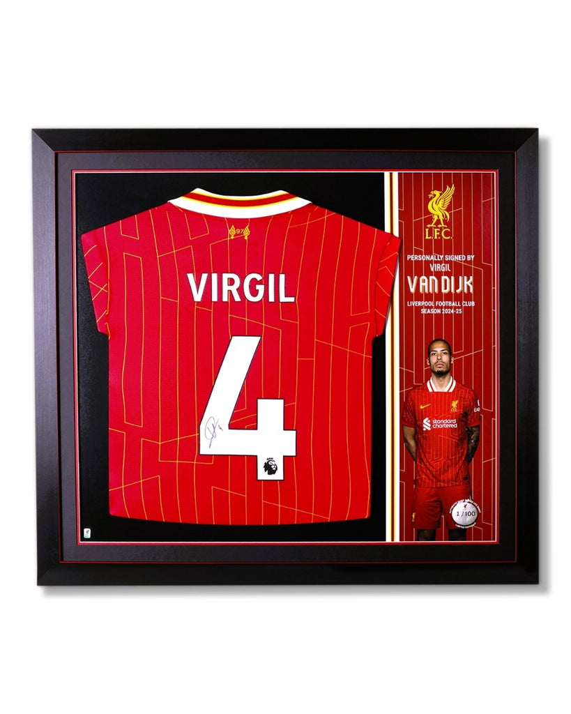 LFC Signed 24/25 Virgil Framed Shirt