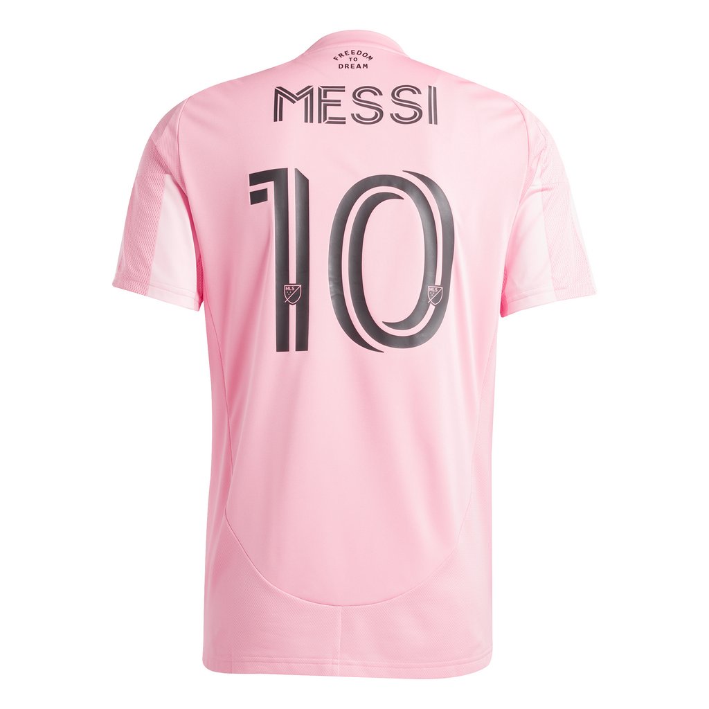 Inter Miami Adult 2025/26 Home Jersey w/ Messi Nameset