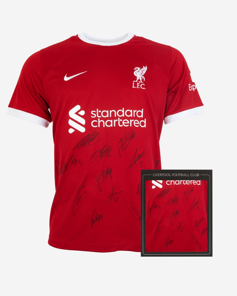 LFC Signed 23/24 Squad Home Boxed Shirt