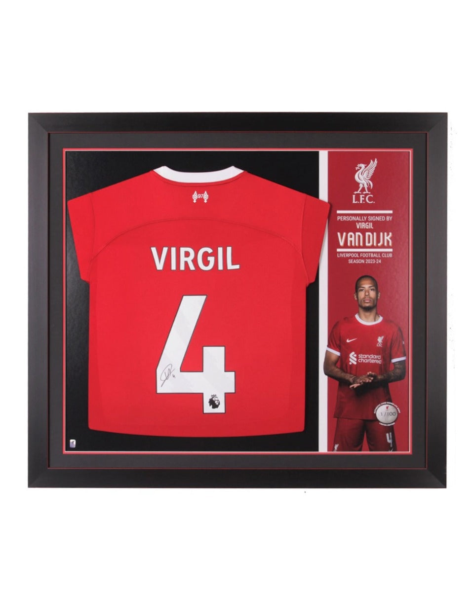 Virgil van dijk signed hot sale shirt