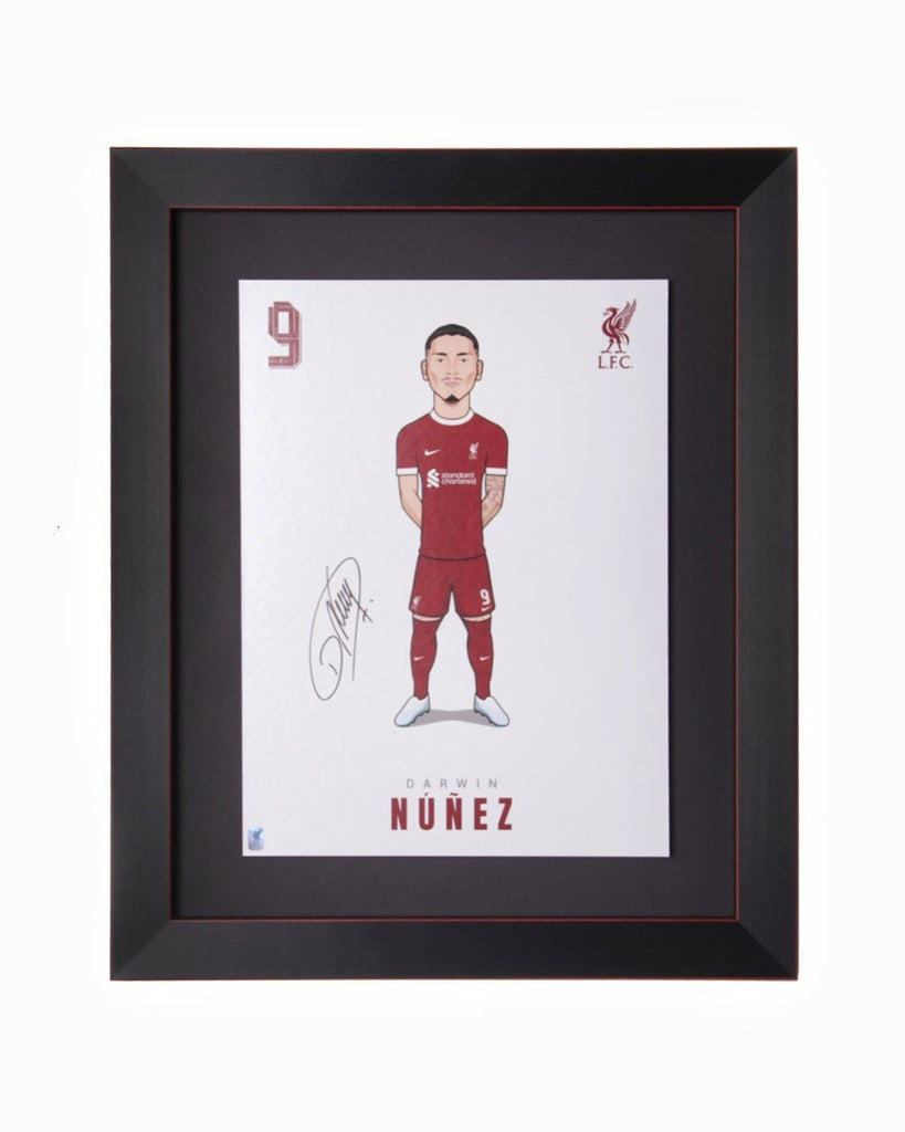 LFC Signed 23/24 Nunez Print