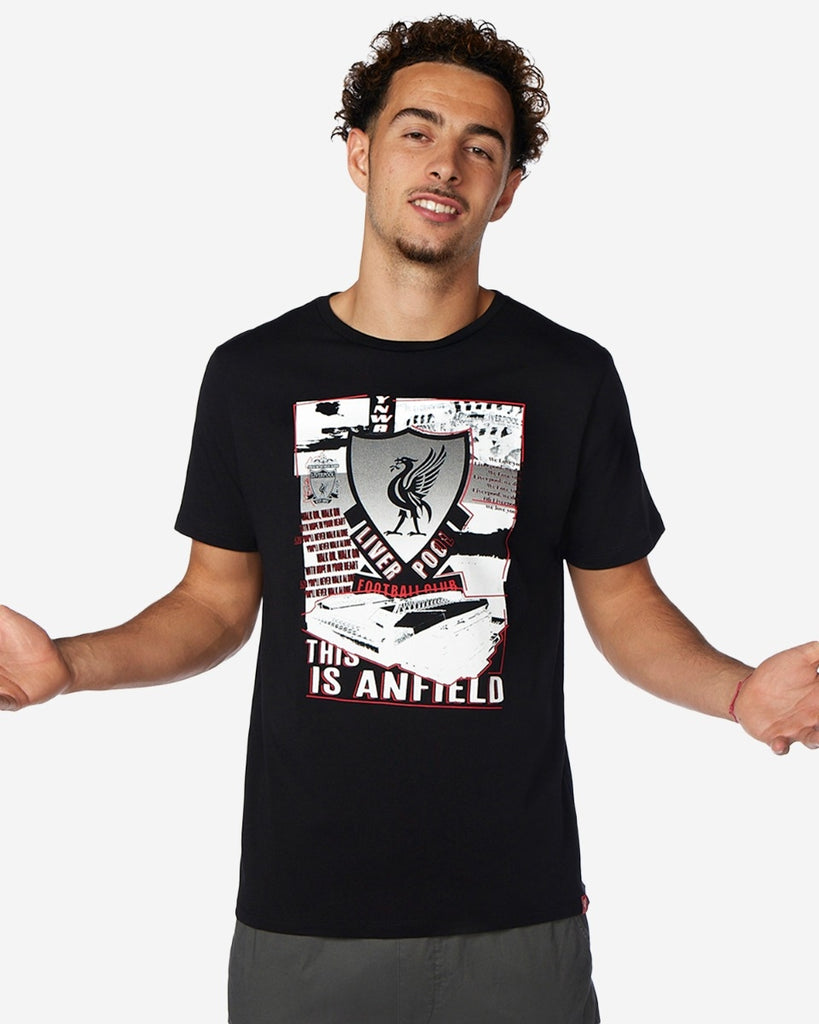 Lfc Mens Anfield Crest Tee (black) – Weston Corporation