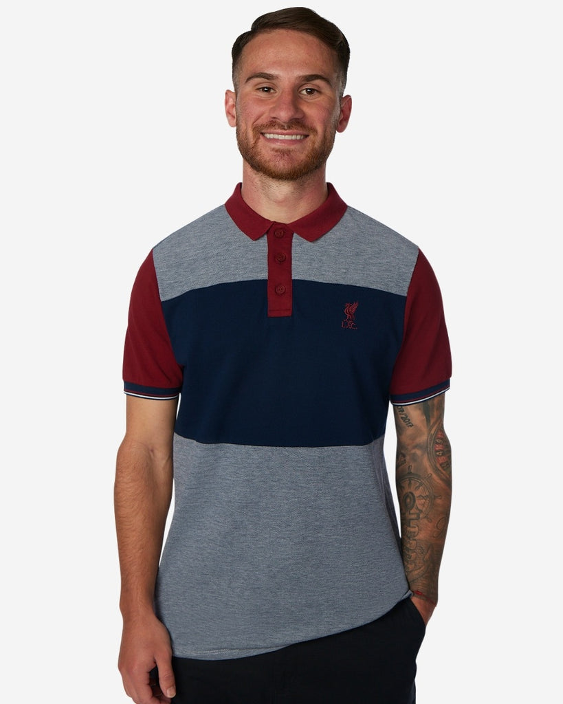 LFC Mens Colour Block Polo