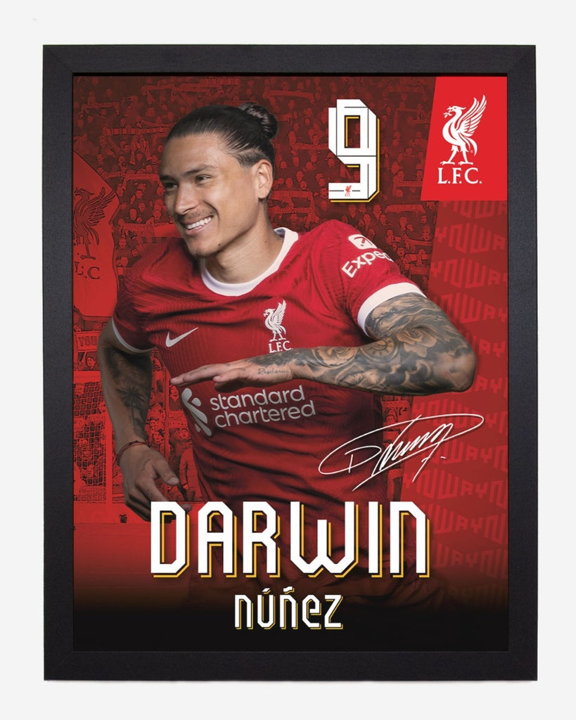 LFC 23/24 Darwin Nunez 30 X 40 Framed Print