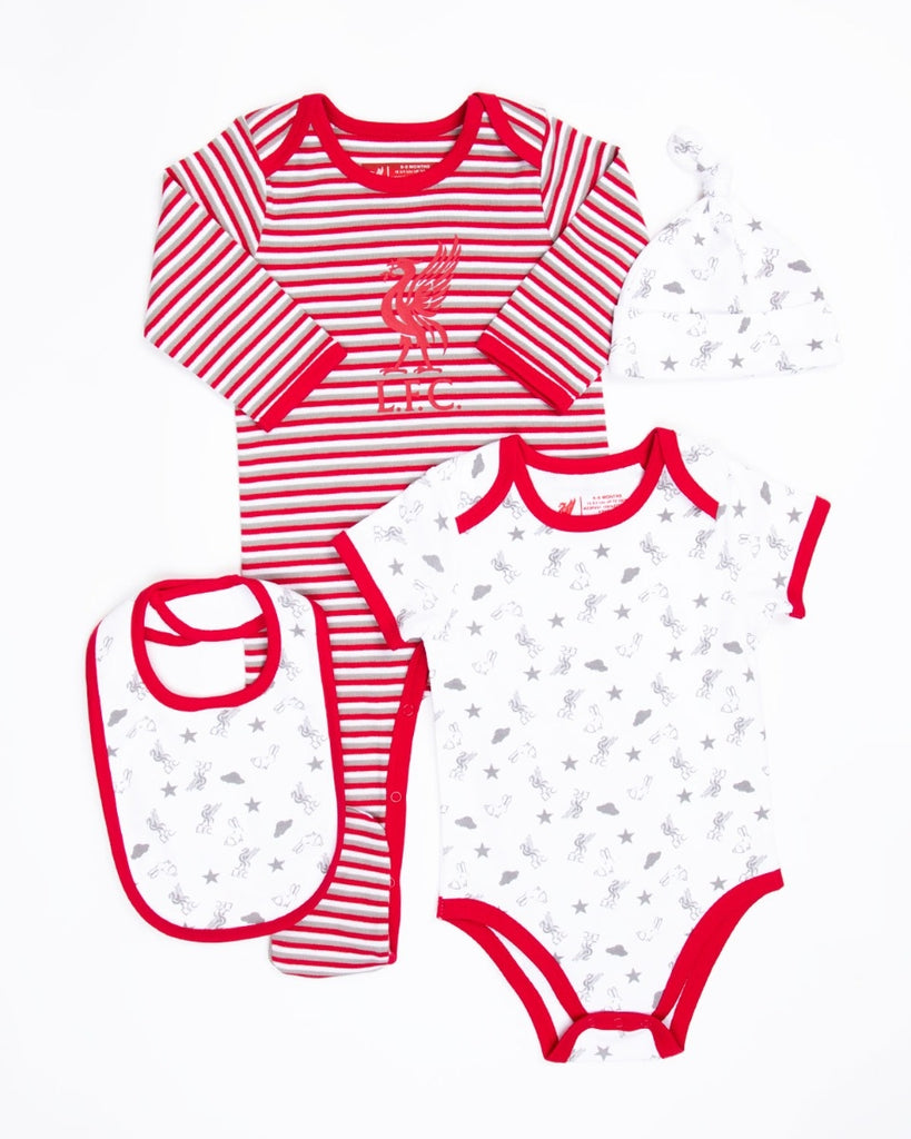 LFC Baby 4 Piece Stripe Set