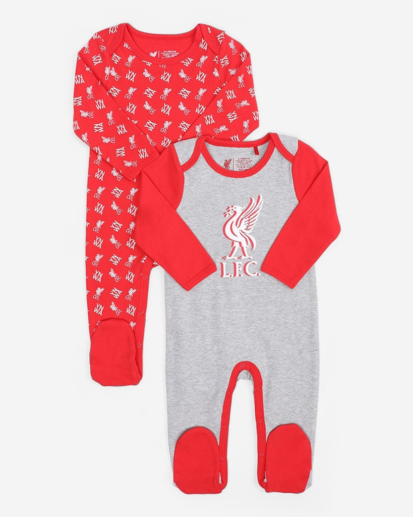 LFC Baby 2Pk Sleepsuits Red