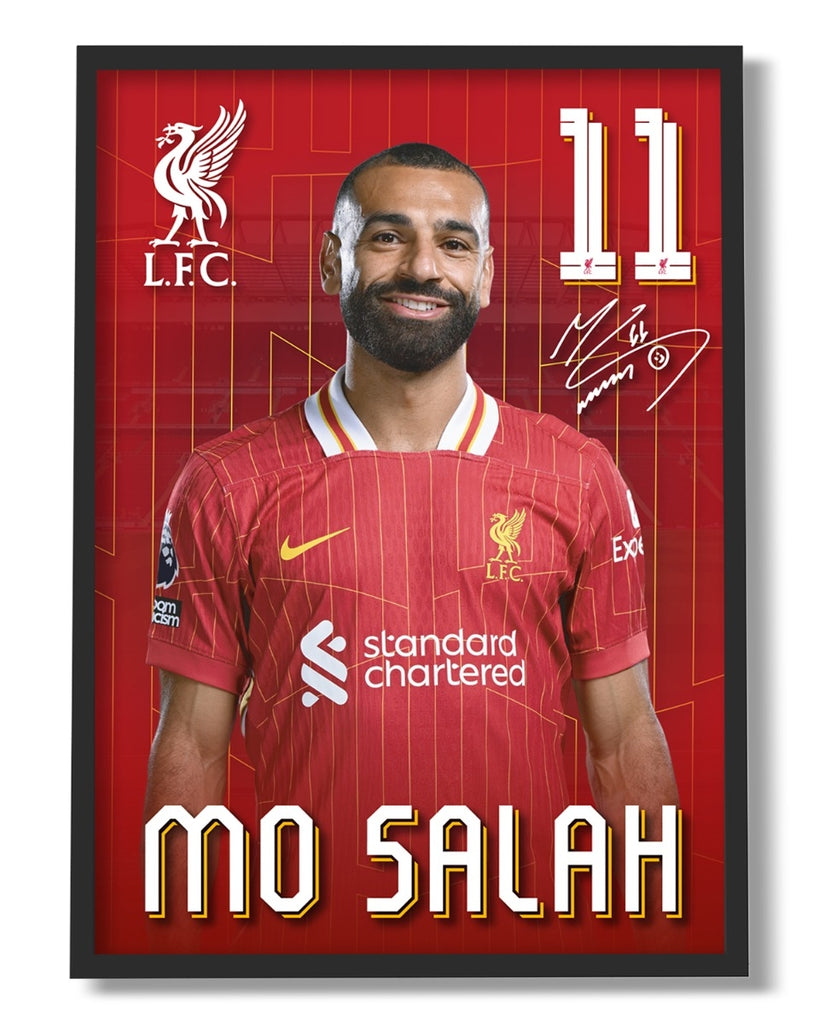 LFC 24/25 Salah A3 Framed Picture