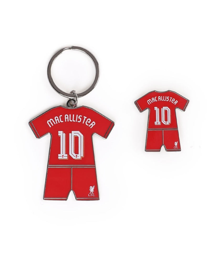 LFC 24/25 Mac Allister Badge & Keyring Set