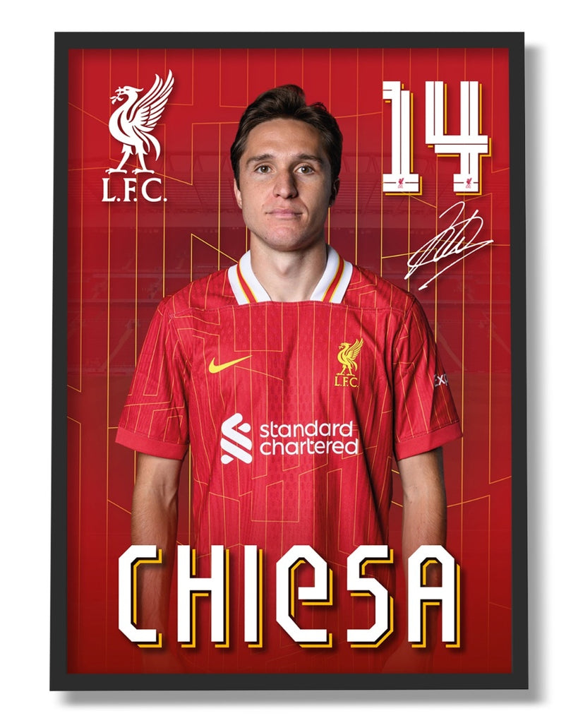 LFC 24/25 Chiesa A3 Framed Picture