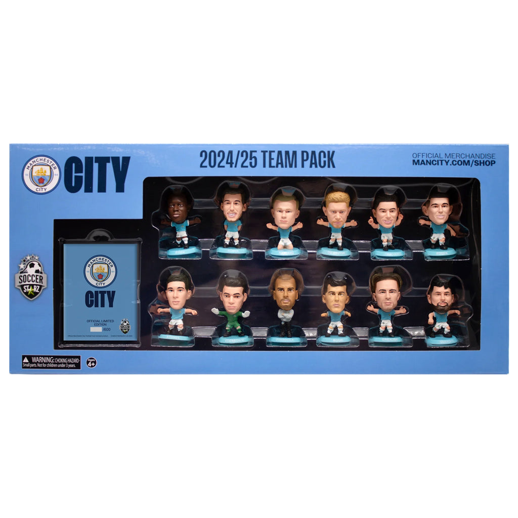 Soccerstarz - Manchester City Team Pack 12 Figure ( 2024-25 Classic Kit )