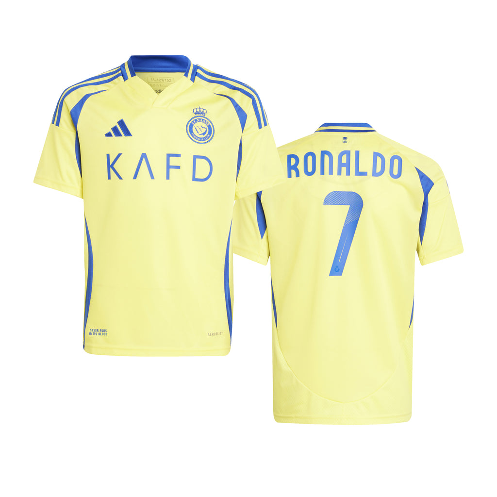 Al Nassr FC Youth 2024-25 Home Jersey w/ Ronaldo Nameset