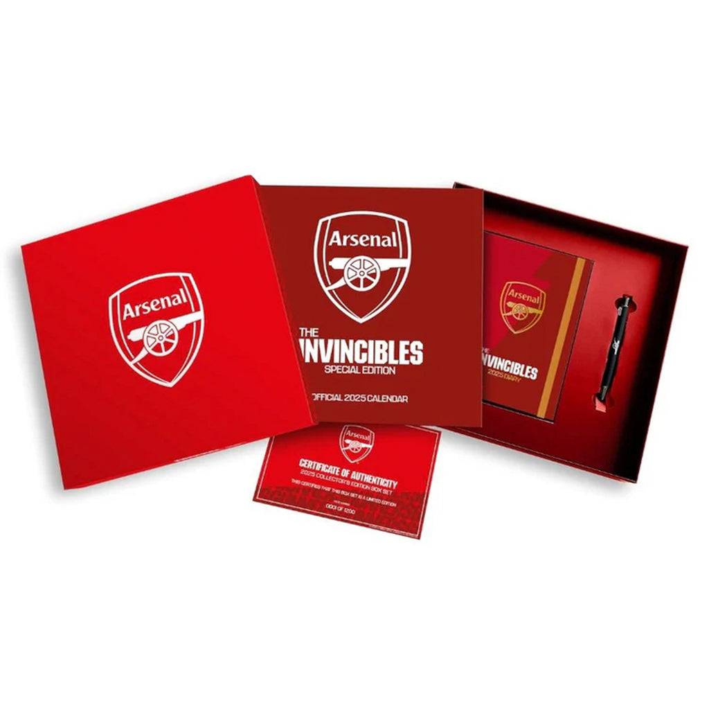 Arsenal 2025 Calendar & Diary Muscial Gift Box