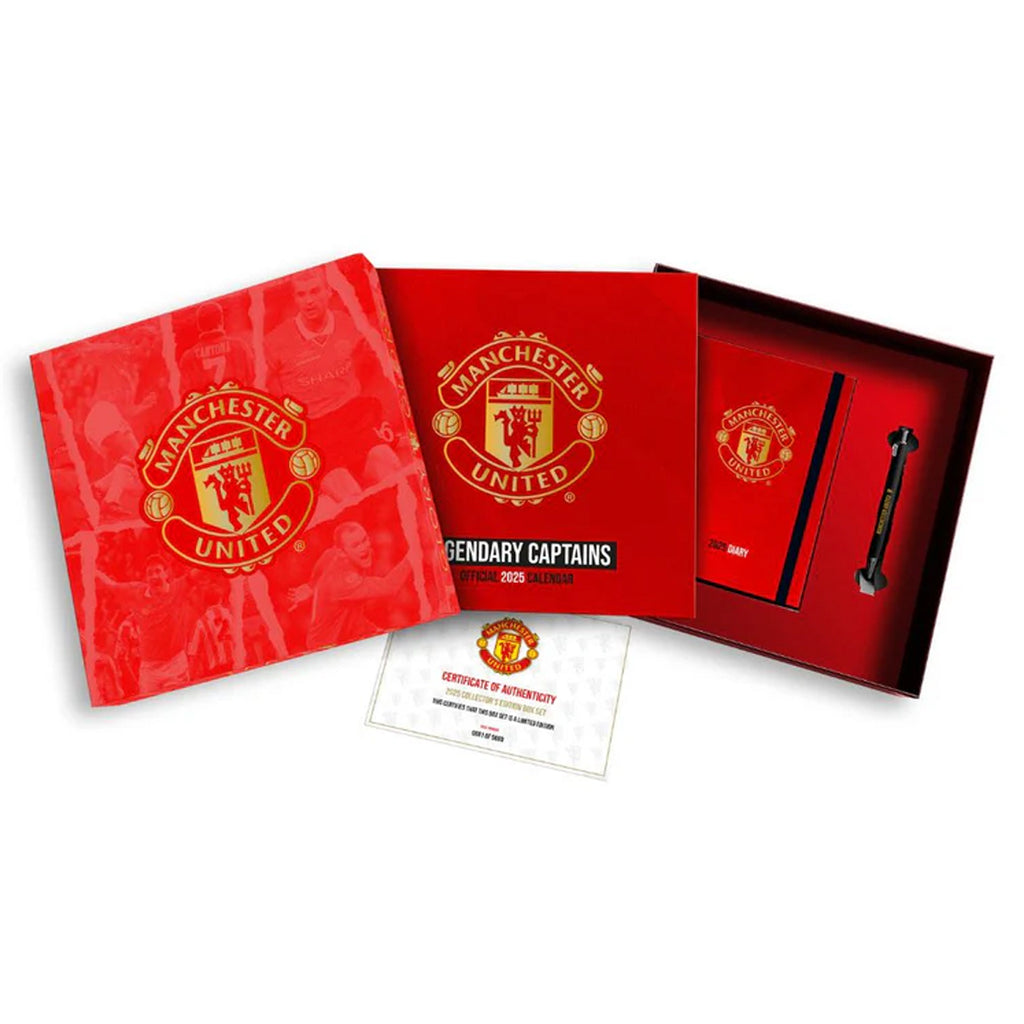 Manchester United 2025 Calendar & Diary Musical Gift Box