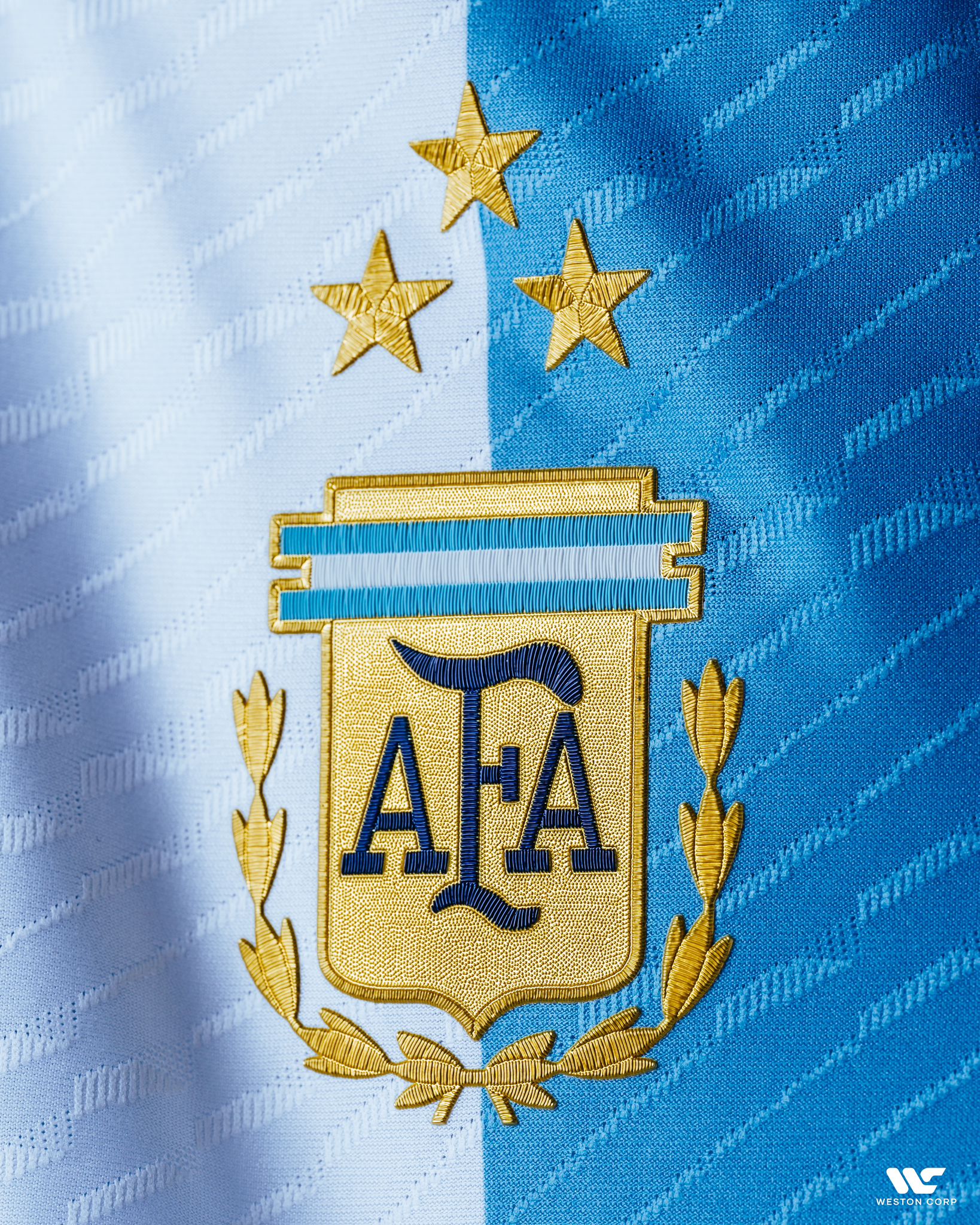 Argentina Adult 22 Winners 3-Star Home Authentic Jersey – Weston ...