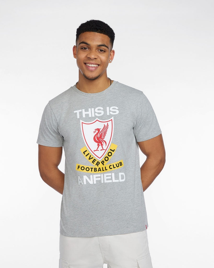 LFC Mens This Is Anfield Graphic Tee Grey