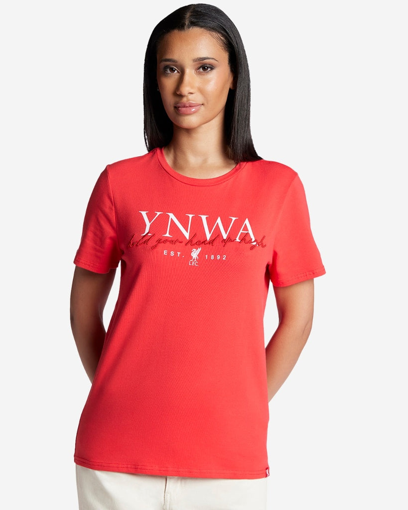 LFC Womens YNWA Script Tee Red