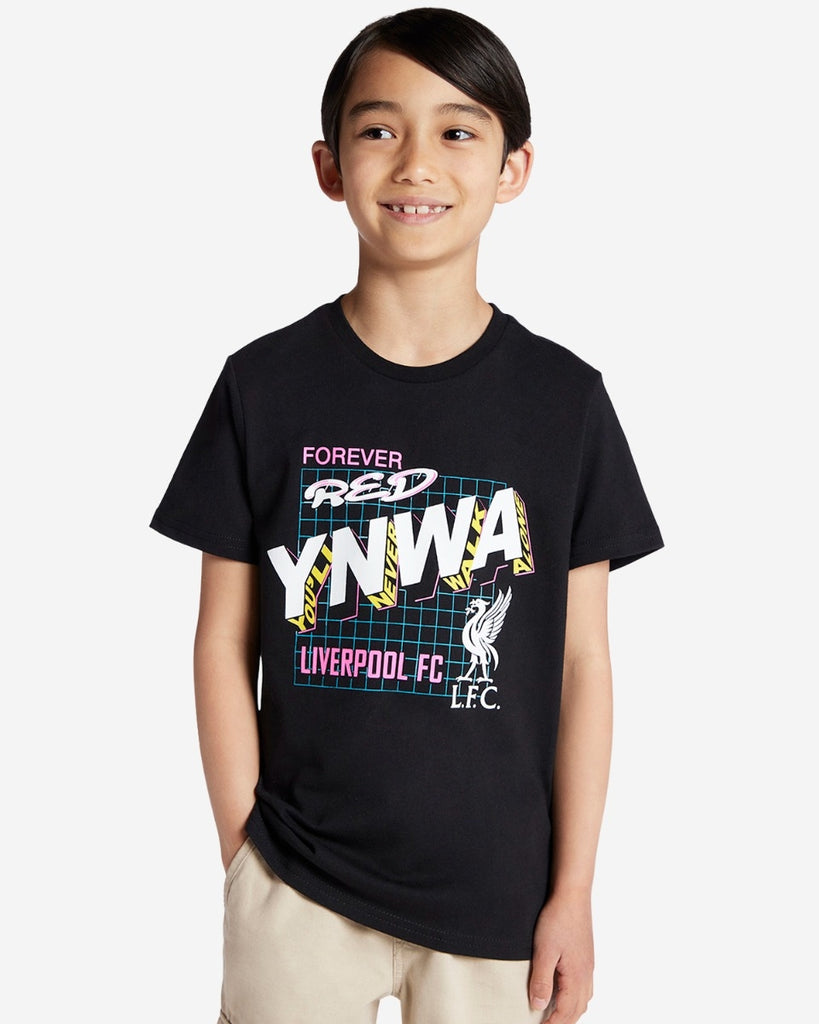 LFC Juniors YNWA Neon Tee Black