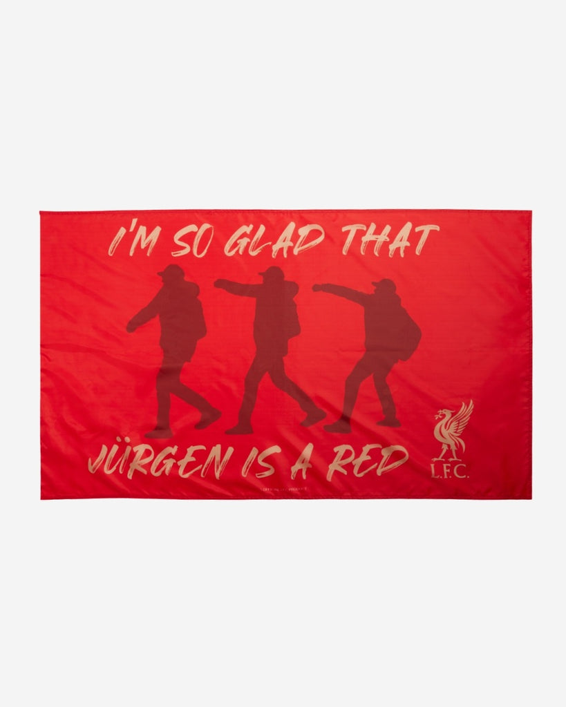 LFC I'm So Glad Klopp Flag