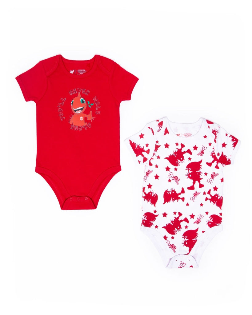 LFC Infants Mighty Red 2Pk Bodysuits Red