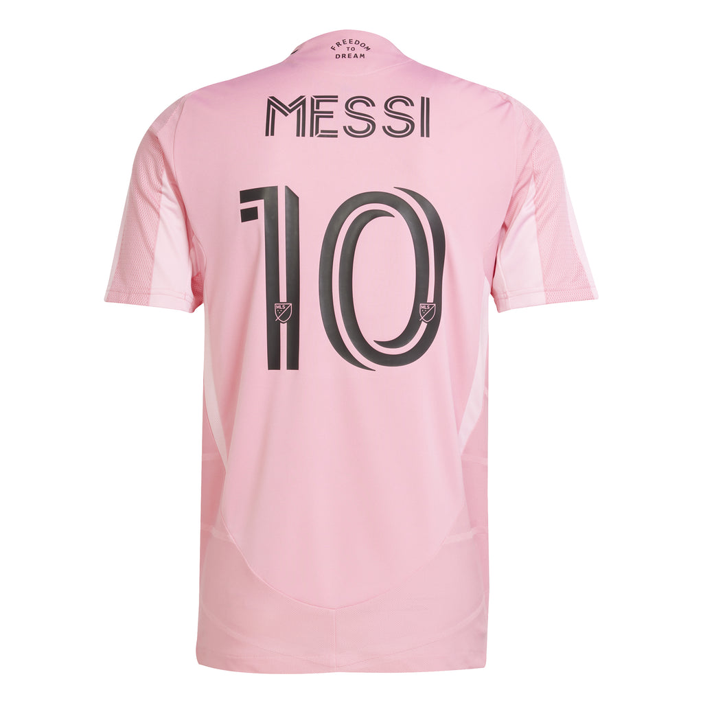 Inter Miami Adult 2025/26 Home Authentic Jersey w/ Messi Nameset