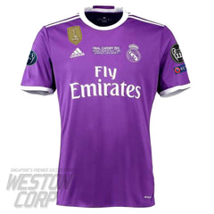 REAL MADRID 2017 CHAMPIONS LEAGUE PURPLE AWAY RETRO FOOTBALL SHIRT - My  Retro Jersey