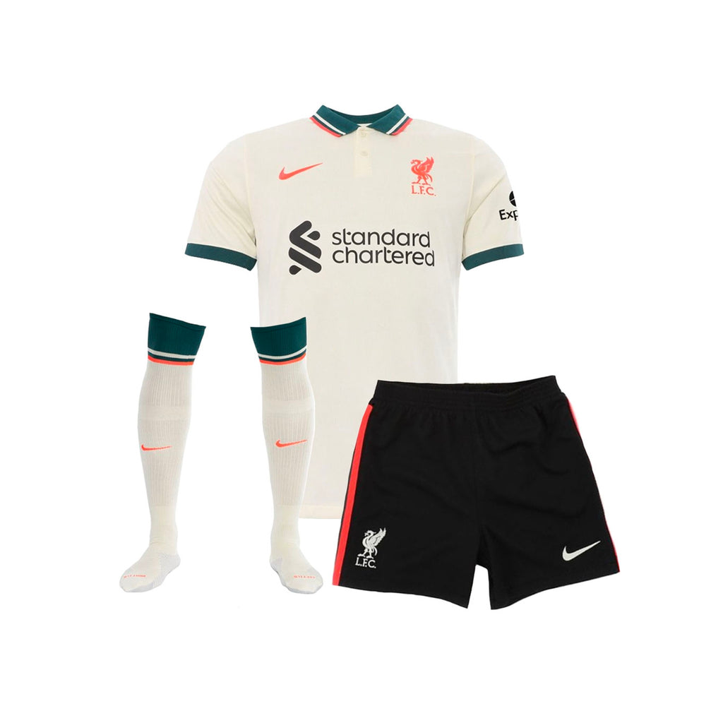 Liverpool FC 2021-22 Away Younger Kids Football Kit