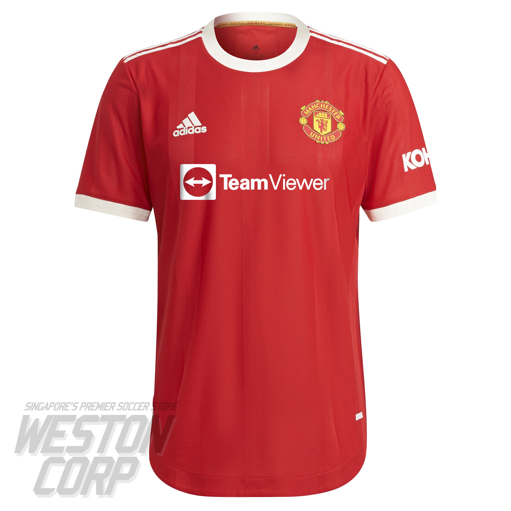 Manchester United Adult 2021-22 SS Home Authentic Shirt – Weston